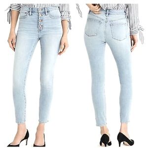 J Crew 9” high rise toothpick jeans size 29 Tall
